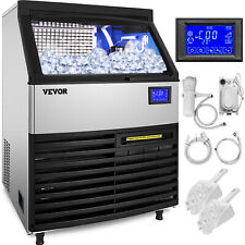 Vevor 440lbs24h Commercial Ice Maker Ice Cube Making Machine 77lbs Bin Storage
