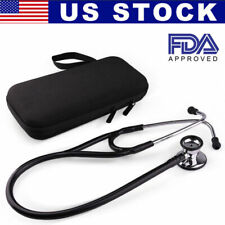 Cardiology Stethoscope Tunable Diaphragm Professional Dual Head W Carrying Box