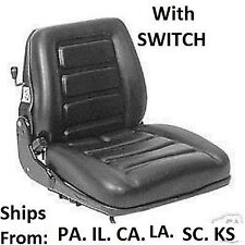 Suspension Forklift Seat With Switch. Hyster Clark Baker Toyota Mitsubishi