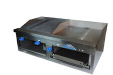 Comstock-castle Fhp48-2rb-24b 48 Countertop Gas Griddle Charbroiler