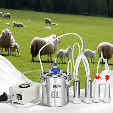 Vevor Goat Milking Machine Goat Milker 6 L 304 Stainless Steel Bucket For Cows