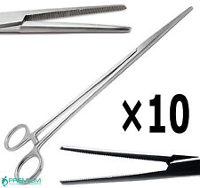 10 Pcs Surgical Rankin Crile Straight 10 Hemostat Forceps Veterinary Tools