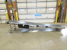 24x 13 Slider Bed Incline Conveyor 19 Belt 260 Fpm 230v 3ph Center Drive