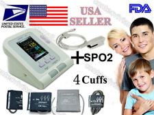 Fda Digital Blood Pressure Monitor Upper Arm Nibp Machine Adult Pediatric Cuffs