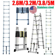 Collapsible Telescoping Ladder Folding Telescopic Ladders Extension Stainless