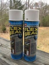 New Lot Of 2 Cans Flex Seal Fsb20 Spray Rubber Sealant Coating 14-oz Brite