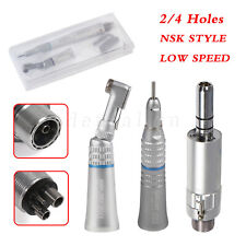 Nsk Style Dental Slow Low Speed Handpiece Straight Contra Angle Air Motor 24h Y