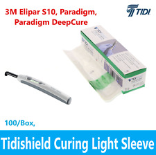 Dnetal Tidishield Curing Light Sleeves Fit 3m Elipar S10 Paradigm Deepcure 100bx