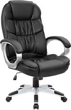 Office Chair High Back Computer Desk Chair Pu Leather Adjustable Height