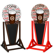 Sidewalk Sign Coffee To Go A-frame Water Resistant Wooden Pavement Stand