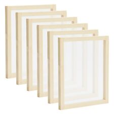 6 Pack 10x12 Wood Frame Silk Screen Printing Frame Kit 110 Mesh For Beginner
