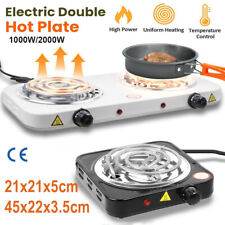 Electric Stove Single Double Burner Portable Travel Compact Small Hot Plate Dorm