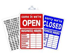 Open Closed Business Open Hours Sign Store Hours Of Operation Window Glass Door