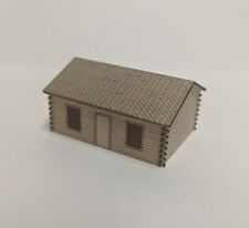 N Scale Log Cabin House Kit - Laser Cut Wood Model Train Scenery Building