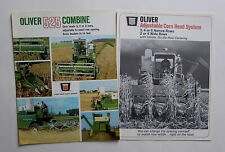 2 Different 1967 Oliver 525 Combine And 2 3 4 6 Row Corn Head Brochures