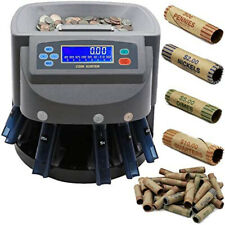 Coin Counter Machine Commercial Usd Sorterwrapperroller Machine Money Wlcd