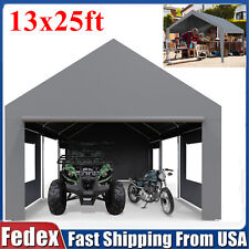 13x25 Carport Canopy Carport Shelter Garage Heavy Duty Outdoor Party Shed Tent
