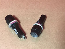 2x Mounted Screw Cap Fuse Holder 15a 250v Ac 6x30mm Made In Japan