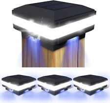 Blackwhite 4x4 5x5 6x6 Solar Post Deck Cap Fence Light Outdoor Waterproof Lamp