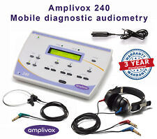 New Amplivox 240 Mobile Diagnostic Air Bone Audiometer - With 3 Year Warranty