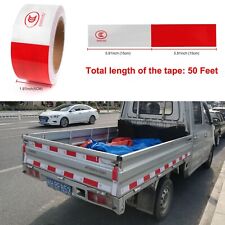 Car Truck Red White Reflective Trailer Safety Tape Conspicuity Tape Warning Sign