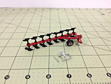 164 Metal 8 Bottom Red Roll-over Plow W3 Point Hitch By Cd Models