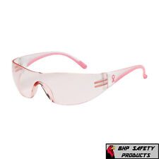 Bouton Lady Eva Rimless Safety Glasses With Clear Pink Temple Pink Lens 1pair