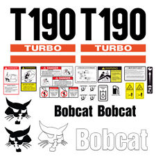 Bobcat T190 Turbo Skid Steer Set Vinyl Decal Sticker - 25 Pc