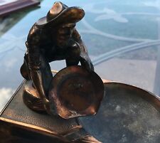 Copper Panning Gold Miner For Hood Ornament Lamps Trophy Awards Ashtray Kaag La