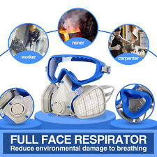 Full Face Gas Mask Respirator Reusable Painting Spraying Respirator Facepiece
