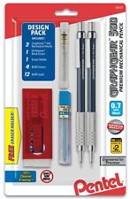 Pentel Graphgear 500 Automatic Drafting Pencil 0.7mm Blue Barrel 2-pk With Lead