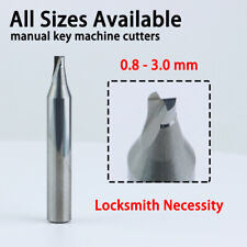 Locksmith Tool 0.8mm-3.0mm Carbide Manual Key Cutting Machine Cutter 2 Flutes