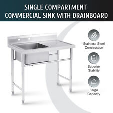 Stainless Steel Kitchen Utility Sink Drainboard Sink For Commercial And Home Use