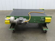 30x 48 Slider Bed Conveyor On Casters 28 Belt 460v Direct Drive 15 Fpm