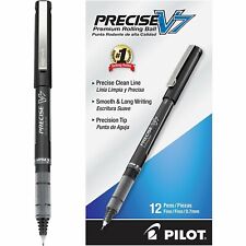 12 Pack - Pilot Precise V7 Stick Rolling Ball Pens Precision Point Ink .7mm