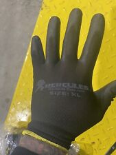 12 Pack Polyester Mechanics Gloves Dipped W Latex Light Weight Hercules Tool