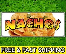 Nachos Vinyl Sign 13oz Banner W Grommets Fast Food