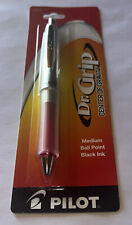 Pilot Dr Grip Center Of Gravity Pen Medium 1.0mm Ballpoint Black Ink Pink Grip