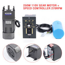 Ac Ups Gear Motor Electric Variable Speed Reduction Controller 15 270 Rpm 250w