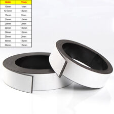 Self Adhesive Magnetic Tape Flexible Sticky Backed Magnet Strip Width 10mm-50mm