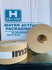 Holland Water Activated Reinforced Seal Packing Tape Kraft Brown 2.75 X 450 Ft
