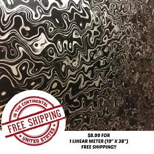 Hydrographic Water Transfer Hydro Dipping Dip Film Silver Oil Slick 1m 19x38