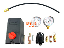 Air Compressor Pressure Switch Kit With Regulator Gauge Safety 95-125 Psi