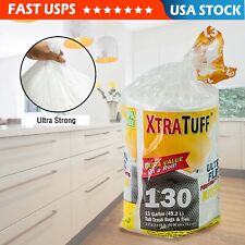260 Ct 13 Gallon Power Flex Tall Kitchen Trash Bags Strong With Ties Heavy Duty