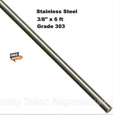 Stainless Steel Solid Round Rod Stock 38 X 6 Feet 303 Unpolished 72 Long New