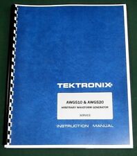 Tektronix Awg510 Awg520 Service Manual Comb Bound Protective Plastic Covers