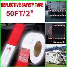 Reflective Trailer Tape Safety Red White Truck Warning Tape Conspicuity Sign Car