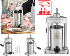 5 Lb. Stainless Steel Commercial Vertical Manual Meat Sausage Stuffer Machine