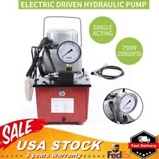Electric Driven Hydraulic Pump Single Acting Manual Valve Control 10000psi 110v