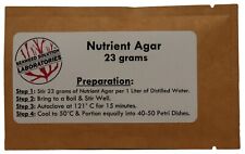 Nutrient Agar 23grams Dehydrated- Yields 1 Liter 40-50 100mm Plates